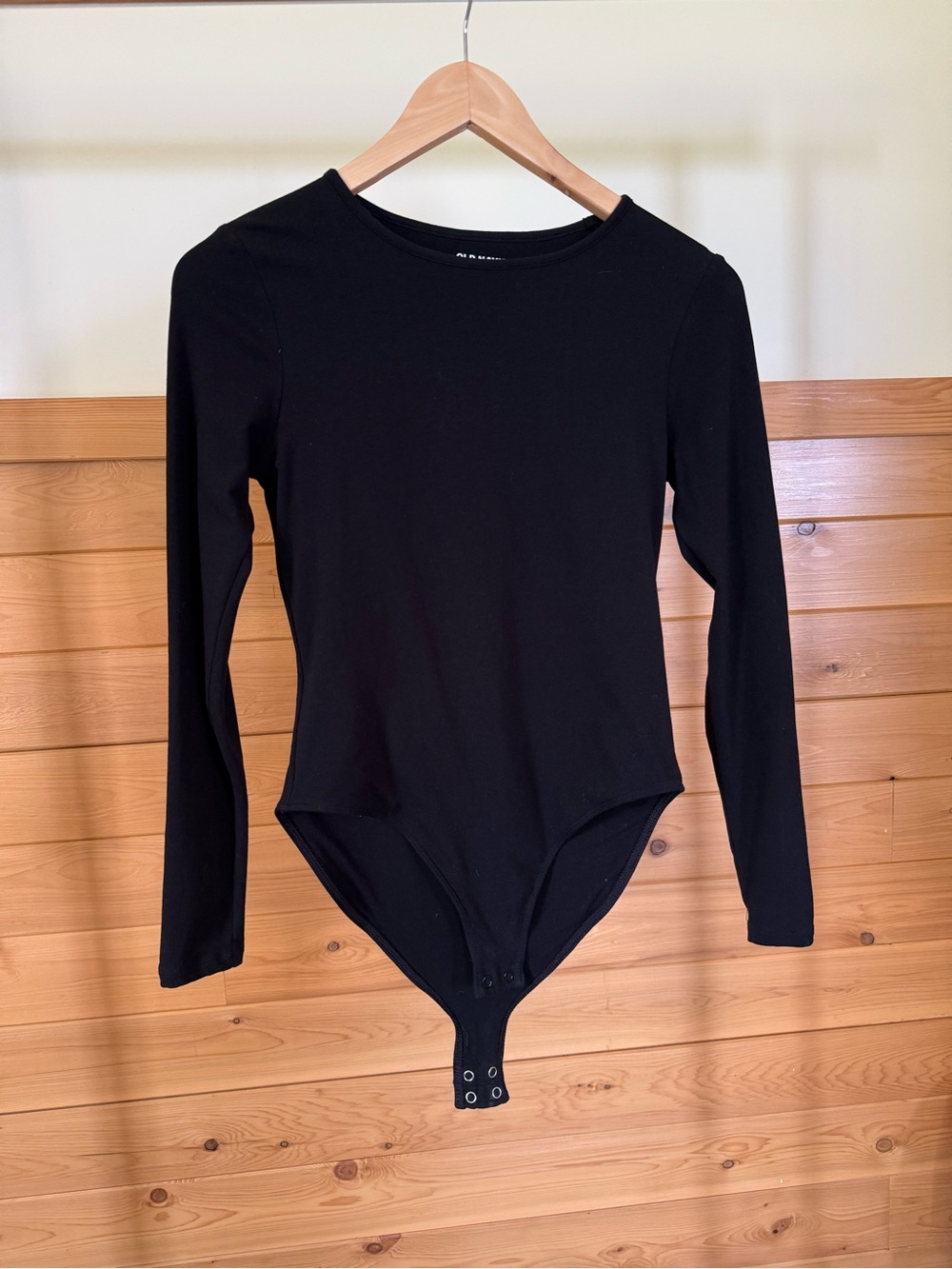 Old Navy Black Long Sleeve Bodysuit